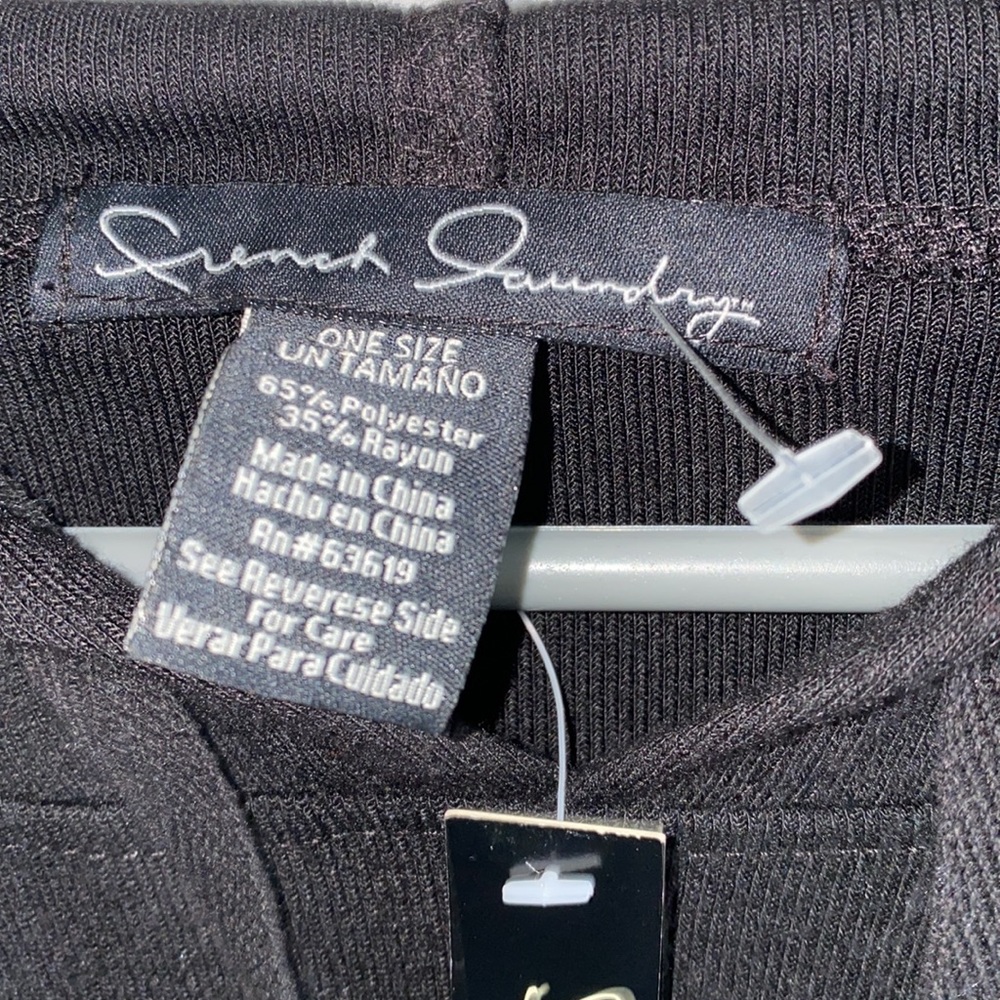 French Laundry hooded sweater poncho - Picture 2 of 3